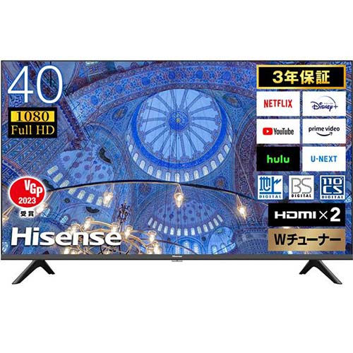ハイセンス40A40H 商品コード:4580341986929