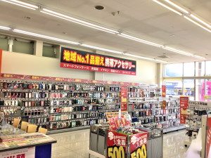 スマホアクセサリーコーナー