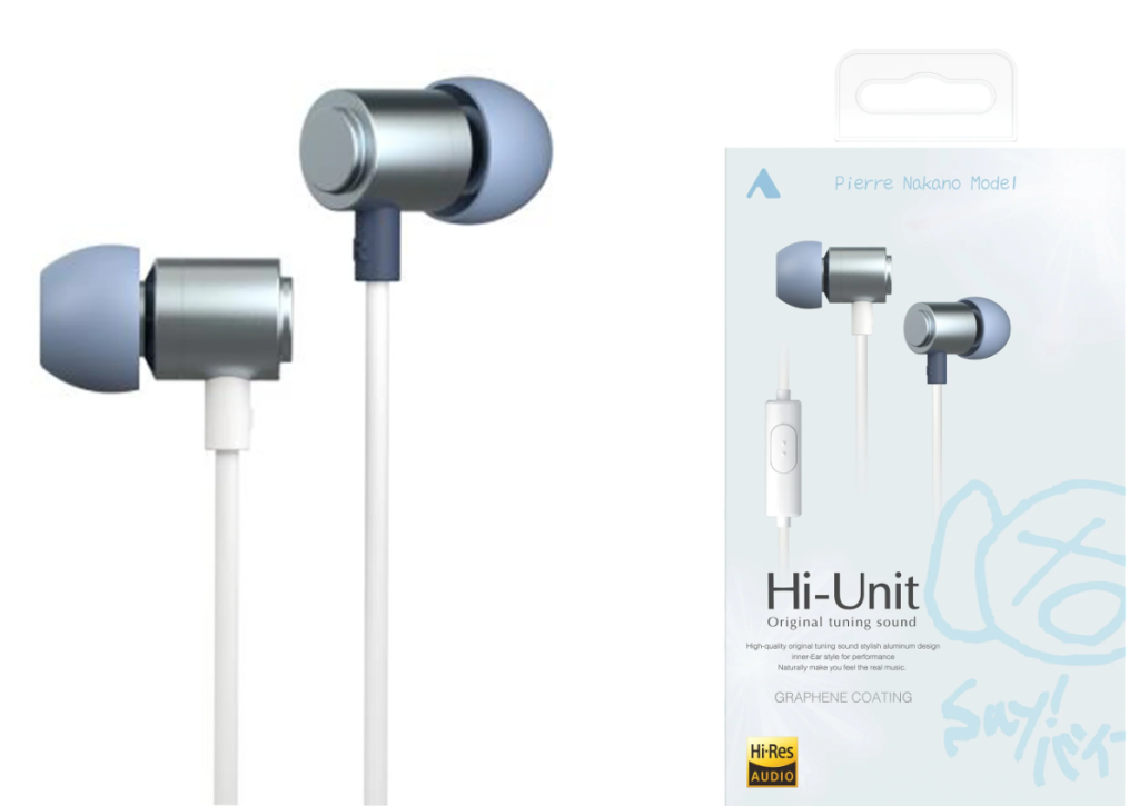 有線ピヤホン2 Hi-Unit HSE-A2000PN ノジマ限定色「アクアブルー」